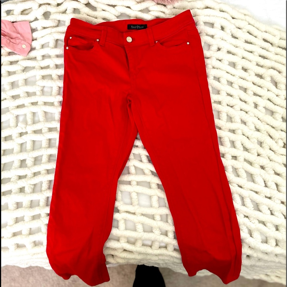 White House Black Market Red Jeans